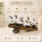 7 Running Horses Statue - Image 5