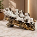 7 Running Horses Statue - Image 2